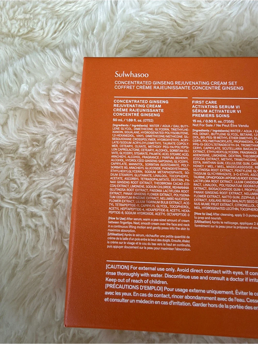 SULWHASOO Concentrated Ginseng Renewing Set brand new